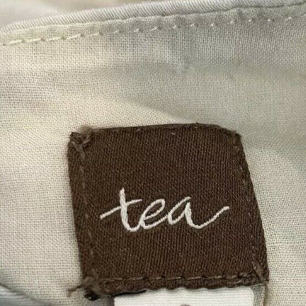 TEA COLLECTION Dress Girls Size 3 Embroidered Detail Beige School Casual - Picture 8 of 9